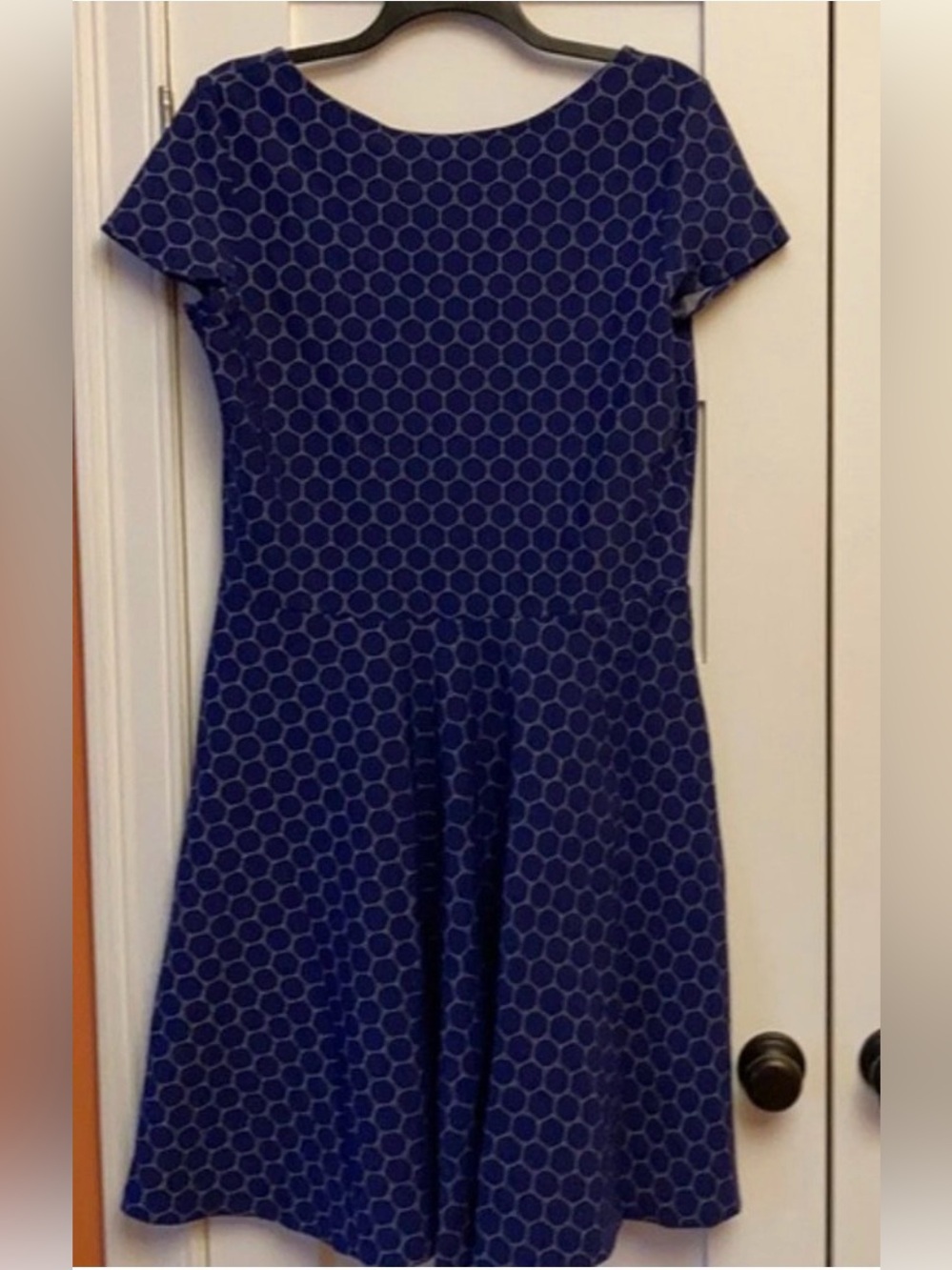 Circle Dress In Navy Cameo